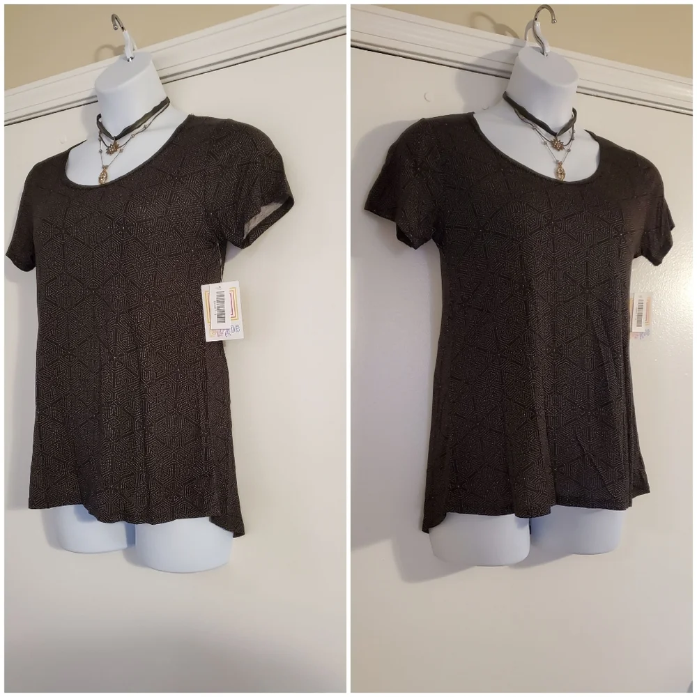 NWT LuLaRoe S Art Deco Geometric Black Classic T Tee Top - Pretty Gift! - Picture 11 of 16